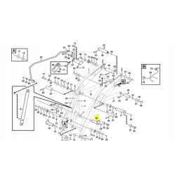 Cva ekskavatorinio krautuvo priekinės svirties kaištis