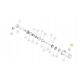 Cat serijos ekskavatoriaus krautuvo sūpynės cilindro įvorė