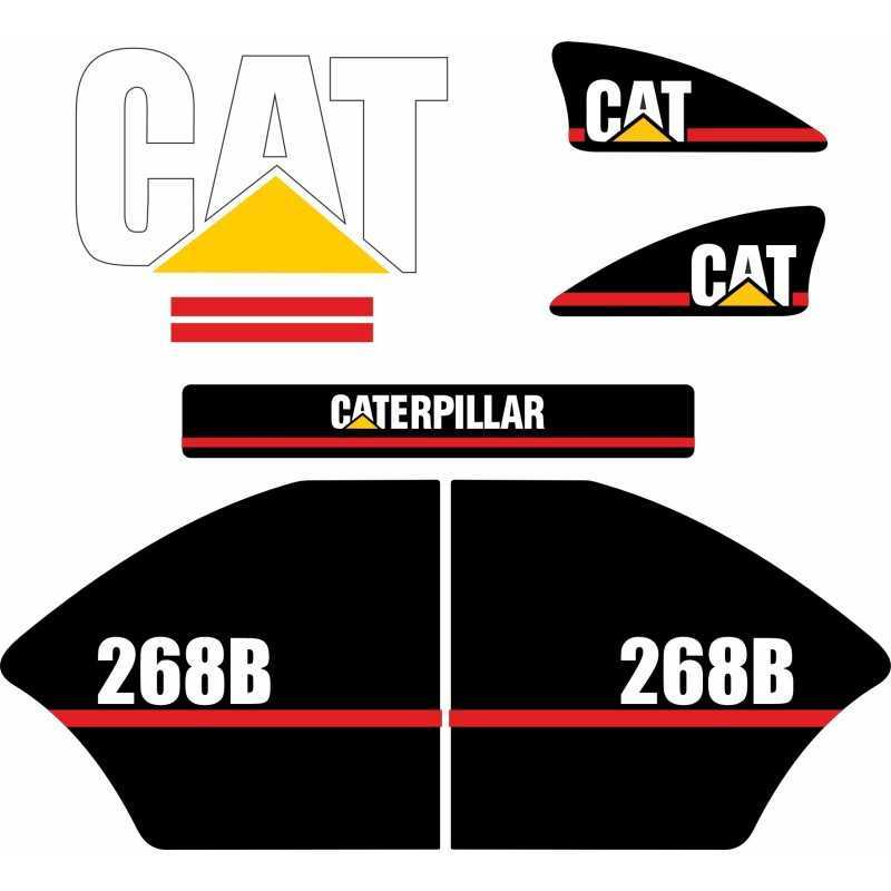 Cat 268b vikšrinio ekskavatoriaus-krautuvo lipdukai