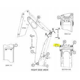 Rankinis kaištis kačių ekskavatorius cva