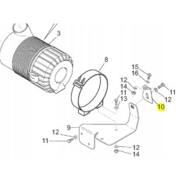 Manitou 229787 oro filtro laikiklis