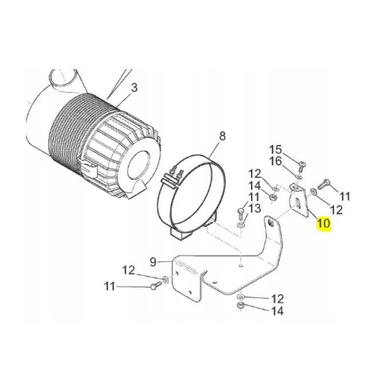 Manitou 229787 oro filtro laikiklis