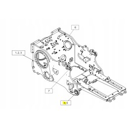 Cat buldozerio plūgo sūpynės guolis 1078126