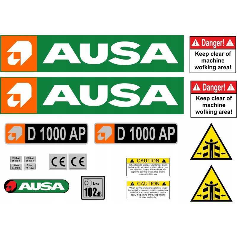 Ausa d 1000 ap d1000ap savivarčio lipdukai laminuoti