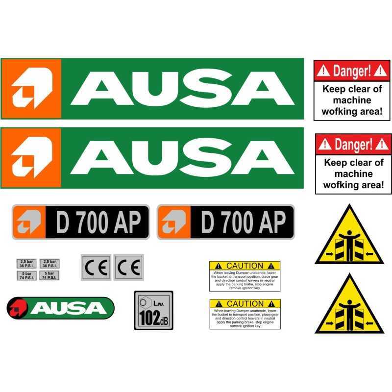 Ausa d 700 ap lipdukai laminuotas savivartis d700 ap