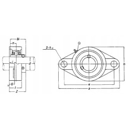 Guolis su 2 skylių korpusu, pilnas ucfl209