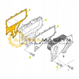 Radiatoriaus tarpiklis perkins 1106d e66ta 1106d 70ta