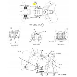 Tailstock viršutinis kaištis cat 428b 240x55 mm cva