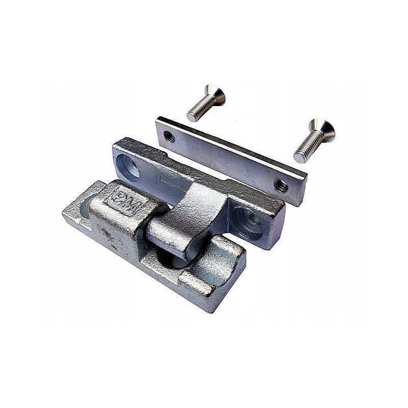 Aliuminio šoninės sienelės vyriai l90 l93 su poveržle ir varžtais