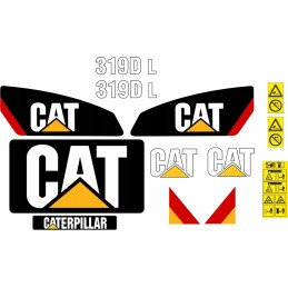 Caterpillar 319d l lipdukai cat 319d l ekskavatoriaus remonto komplektas