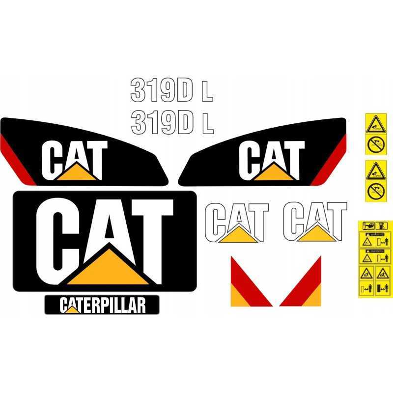 Caterpillar 319d l lipdukai cat 319d l ekskavatoriaus remonto komplektas
