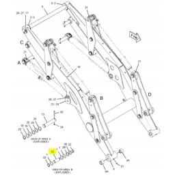 Pakreipimo pavaros kaištis cat 3602815 cva