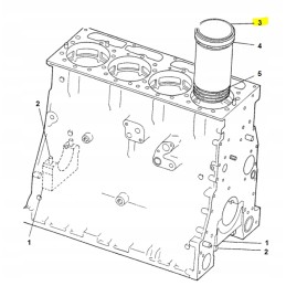 Cat buldozerio ir ekskavatoriaus variklio stūmoklio įvorė 1105800