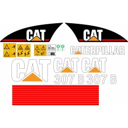 Lipdukai Caterpillar 307B Cat ekskavatoriaus remonto komplektui