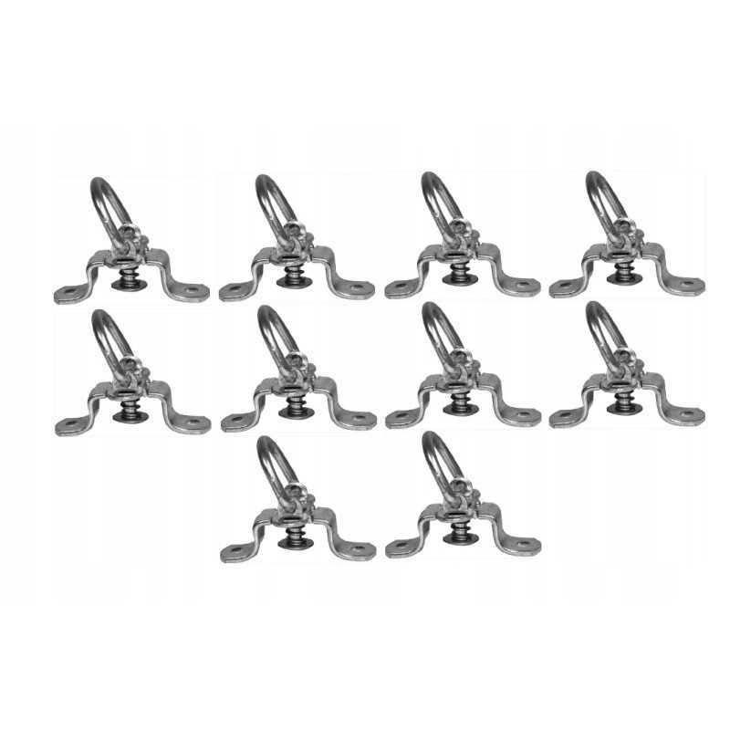 Kablys, besisukanti rankena, brezento laikiklis, 10 vnt