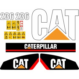 Lipdukai Caterpillar 236 Cat mašinai, krautuvo remonto komplektas