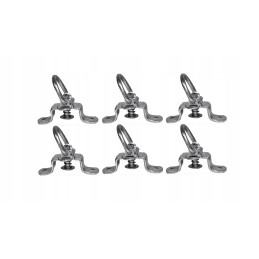 Kablys, besisukanti rankena, brezento laikiklis, 6 vnt