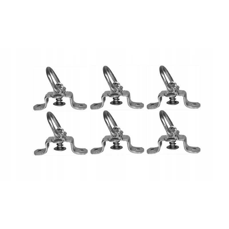 Kablys, besisukanti rankena, brezento laikiklis, 6 vnt