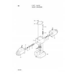 Solenoidinis vožtuvas Hitachi ex1800 zx330 zx450 zx70 fv30