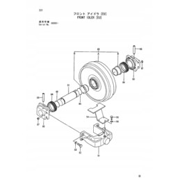 Hitachi ex300 priekinio varančiojo ratoO žiedas