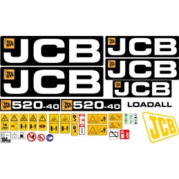 Lipdukai jcb 520 40 teleskopinio krautuvo folija