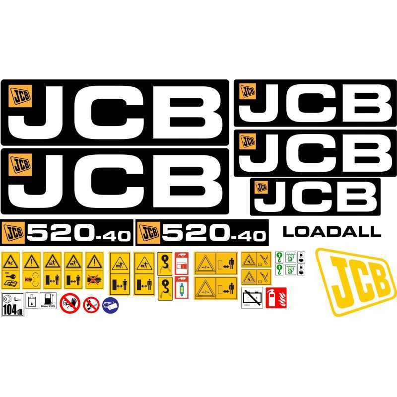 Lipdukai jcb 520 40 teleskopinio krautuvo folija