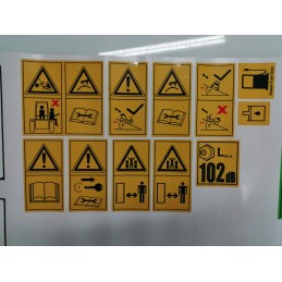 Terex benford ps6000 savivarčių aptarnavimo lipdukai