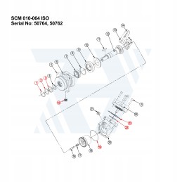 50764 sunfab scm variklio sandariklių komplektas 040 047 056 064 ISO versija