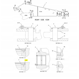 „Stick Cat“ ekskavatoriaus cilindro įvorė 1633749