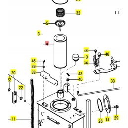 Yanmar hidraulinis filtras vio20 vio55
