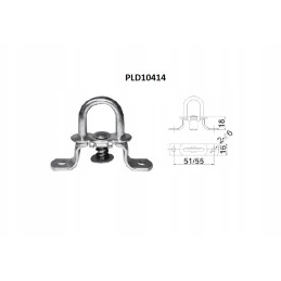 Kablys, besisukanti rankena, brezento laikiklis h 37, 10 vnt