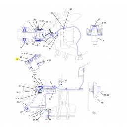Cat uodegos kaištis ekskavatoriniam krautuvui