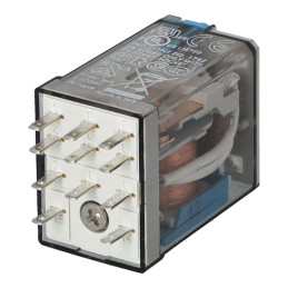 Miniatiūrinė pramoninė relė 12vdc 10a 3p 55 33 9 012 2010 m.