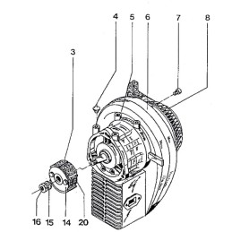 Wacker bs60 bs52 bt68 sankabos antdėklai 0065246