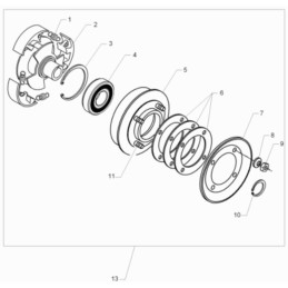 Wacker wp1550 wp2050 sankabos spyruoklė 0110776