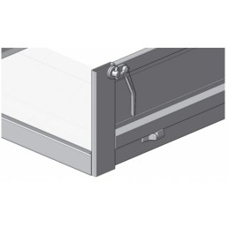 Popieriaus segtuko užraktas savivarčio šonui