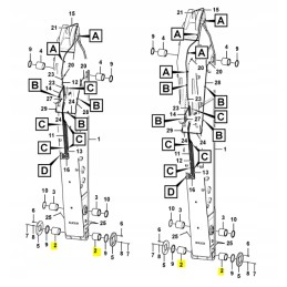 Volvo ekskavatoriaus svirties įvorė