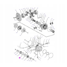 Ekskavatorinio krautuvo transmisijos veleno sandariklis Kat