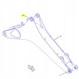 Boom cat ekskavatoriaus krautuvo pavaros įvorė
