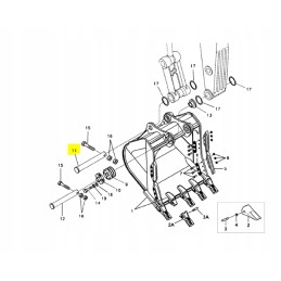 Volvo ekskavatoriaus greito sujungimo kaištis