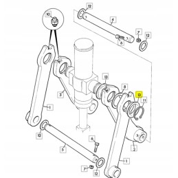 Pasvirimo svirties įvorė JCB Kop Lad 809 10063