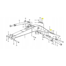 Volvo ekskavatoriaus strėlės svirties įvorė