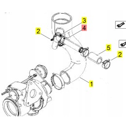 Yanmar metalinė ir guminė rankena hidraulinei žarnai