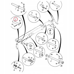 JCB 81150507 rankos jungties kaištis