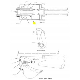 Rankinio kaiščio strėlė cat ekskavatoriaus krautuvas cva