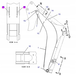 „Boom Cat“ ekskavatorinio krautuvo svirties kaištis 9R8523