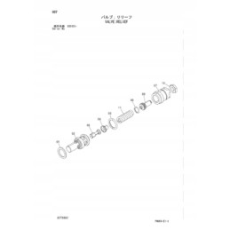 O žiedas hitachi zx330 solenoidinis vožtuvas