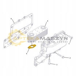 Perkins radiatoriaus tarpinė 1104d 44t 1104d 44ta