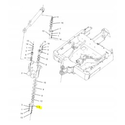 CVA galinės kojos kaištis, skirtas Cat mini ekskavatoriui