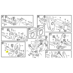 Volvo kaušo jungties kaištis l110 l120 cva